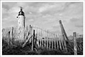 photo noir et blanc du phare du Cap Gris-Nez