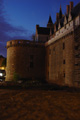 photo du Chateau fort de Nantes de nuit